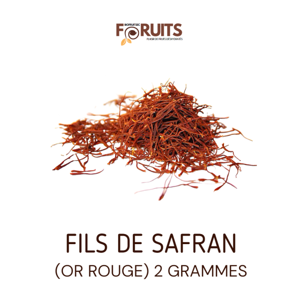 FILS DE SAFRAN (OR ROUGE), BOÎTE DE 2 GRAMMES « SOUS VIDE »
